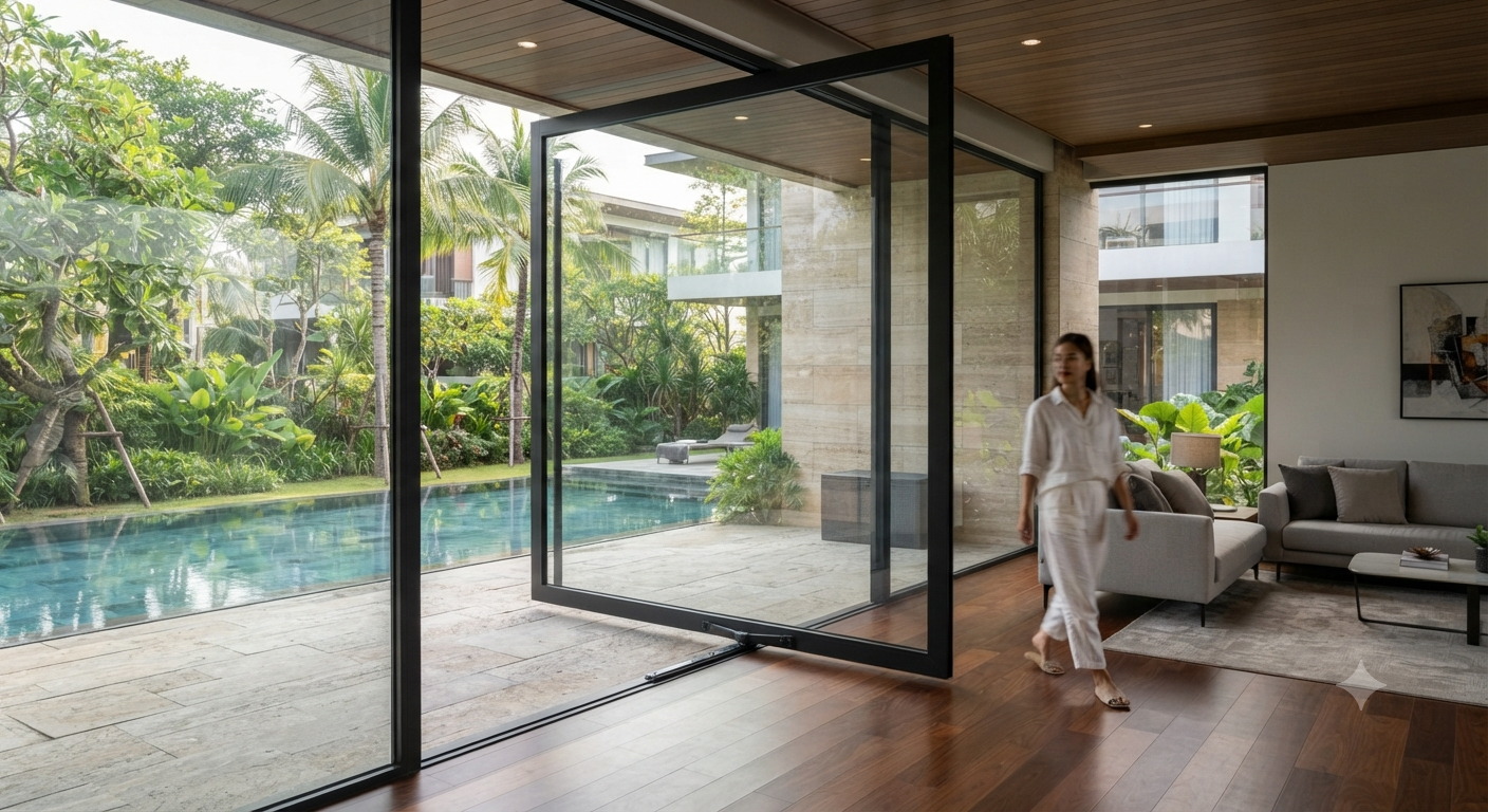Ứng dụng thực tế của cửa nhôm hệ thủy lực trong kiến trúc